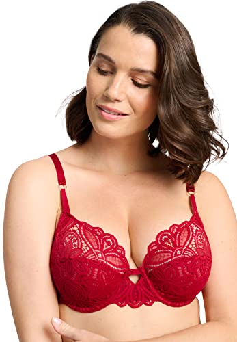 Sans Complexe Damen Attirance 73aah11 Halbschalen-BH mit Bügeln, Rouge Jester, 75C von Sans Complexe