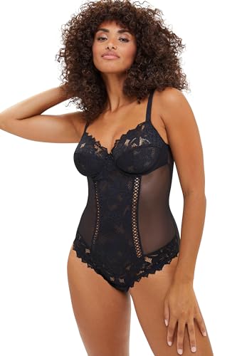 Sans Complexe Damen Body Arum, Einfarbig, Schwarz, 85D (Herstellergröße: 100D) von Sans Complexe