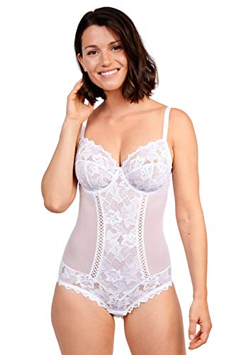 Sans Complexe Damen Body Arum, Einfarbig, Weiß, 75C (Herstellergröße: 90C) von Sans Complexe