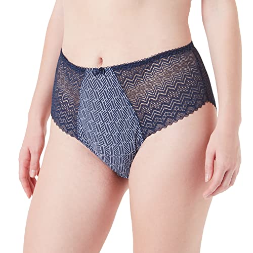 Sans Complexe Damen Candice Slip, Imprime Bleu Marine Graphique, 38/40 von Sans Complexe