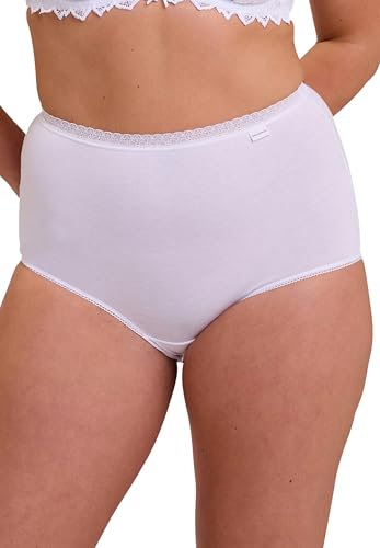 Sans Complexe Damen Classique Coton B Bikinislip, Weiß + Weiß, 46 von Sans Complexe