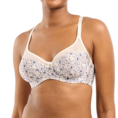 Sans Complexe Damen Complice 70AAD81 BH, Blumendruck, Elfenbein/Blau, 90C von Sans Complexe