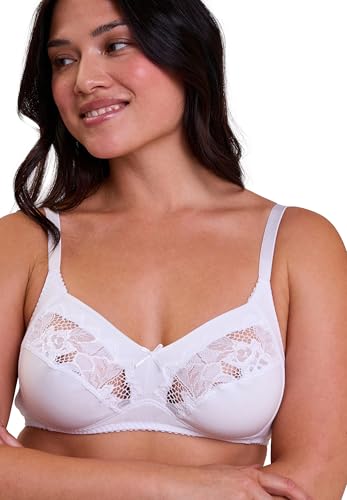 Sans Complexe Damen Coton D'ARUM BH, Undurchsichtige, Weiß, 85B (Herstellergröße: 100B) von Sans Complexe