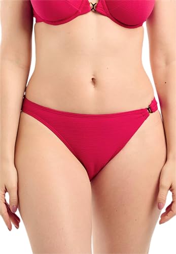 Sans Complexe Damen Glamourous Textured, tiefer sitzender Badeanzug, Kirschrot, 32/34 von Sans Complexe
