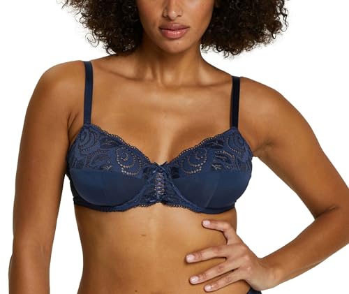 Sans Complexe Damen Klassische Verstärkungs -BH, Amélie Model, Marine Blue, 105d, Marine Blue, 90D EU von Sans Complexe
