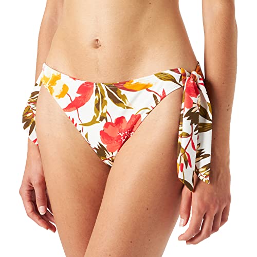 Sans Complexe Damen Luxuriante 68OAH73 Badeslip mit niedriger Taille, Imprime Floral Blanc Rose, 38 von Sans Complexe