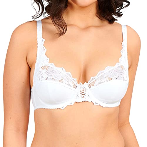 Sans Complexe Damen Push Up COTON D'ARUM Schalen, Spitze, Weiß, 100C (Herstellergröße: EU: 85C) von Sans Complexe