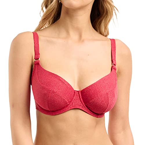 Sans Complexe Damen Reflet Badeanzug Top mit Bügel, Kirschrot, 75C von Sans Complexe