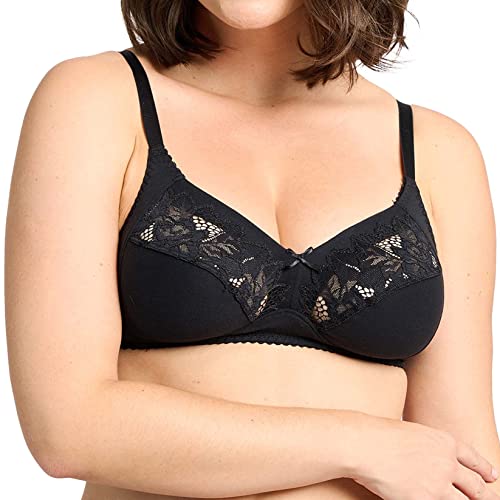 Sans Complexe Damen Schalen BH COTON D'ARUM, Gr. EU 100D (FR 115D), Schwarz von Sans Complexe