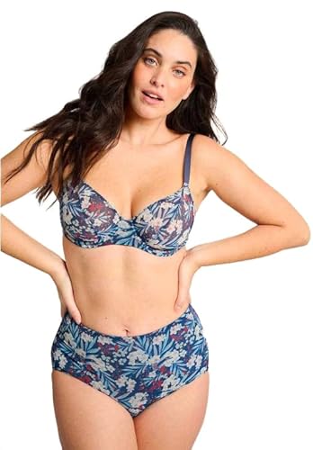 Sans Complexe Damen So Pure Fantaisy 70aai33 Klassischer Bügel BH, Imprime Floral Bleu Marine, 80F EU von Sans Complexe