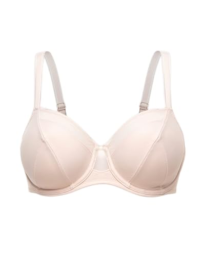 Sans Complexe Damen So Refresh_70aaf94 Klassischer BH, Bügel, Silberfarbene Pfingstrose, 90E von Sans Complexe