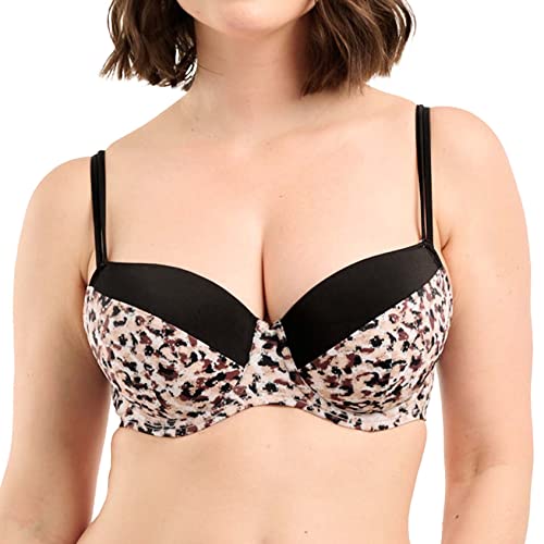 Sans Complexe Damen Sunset Stay Badeanzug, BH mit Bügel, Animal Print Sand Black, 80E Sans Complexe Damen Sunset Stay Badeanzug, BH mit Bügel, Animal Print Sand Black, 80E von Sans Complexe