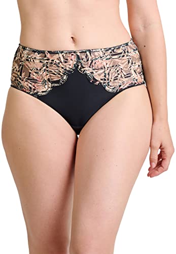 Sans Complexe Elise Fantaisy 61PAH62 Slip, Bedruckt, Tropical Schwarz, 46/48 Damen von Sans Complexe