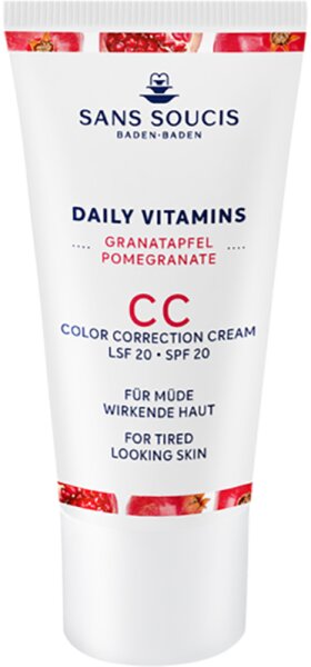 Sans Soucis Daily Vitamins Granatapfel CC Cream für müde wirkende Haut LSF 20 30 ml von SANS SOUCIS