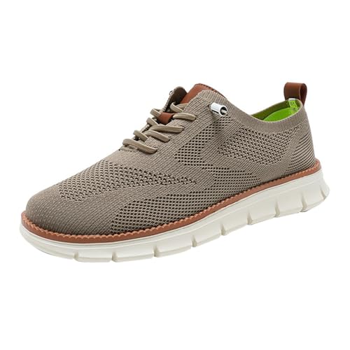 Hallenschuhe Herren Stoff Mesh Atmungsaktive Schuhe Casual Outdoorschuhe Leichte Sportschuhe Walkingschuhe Antirutsch Herren-Schlupfschuhe Classic Turnschuhe Komfortschuhe für Business und Freizeit von Sansee