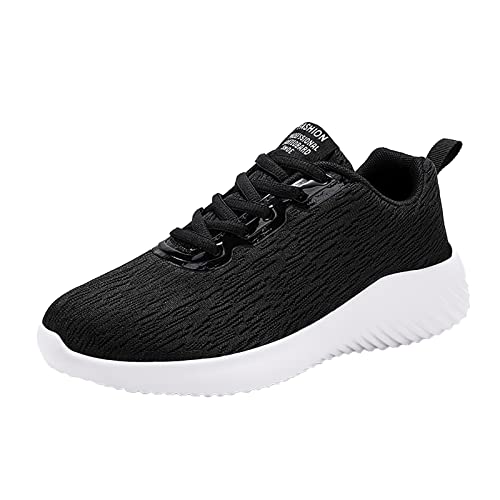 Herren Winter Schuhe Mode Männer Mesh Lässige Sportschuhe Schnüren Einfarbig Laufen Atmungsaktive Turnschuhe mit weichem Boden Angebote Herren Schuhe Winter von Sansee