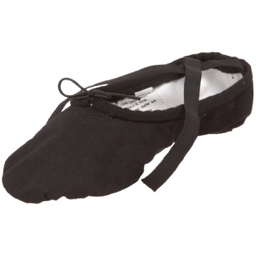 Sansha Pro 1 Canvas Ballet Slipper,Black,12 W (10 W US Women's/8 W US Men's) von Sansha