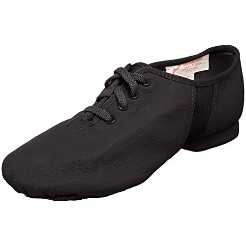 Sansha Tivoli Lace-Up Leather Jazz Shoe,Black,19 (17 M US Women's/15 M US Men's) von Sansha