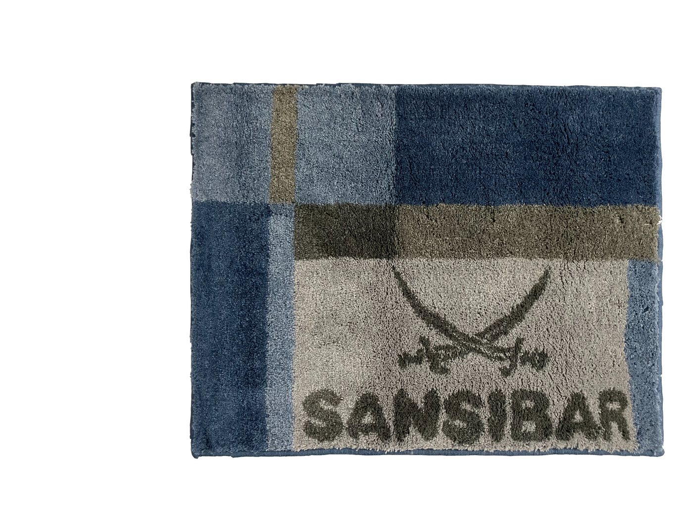 Sansibar Sylt Bademantel Badematte SANSIBAR (LBH 55x65x2 cm) LBH 55x65x2 cm blau Badteppich von Sansibar Sylt