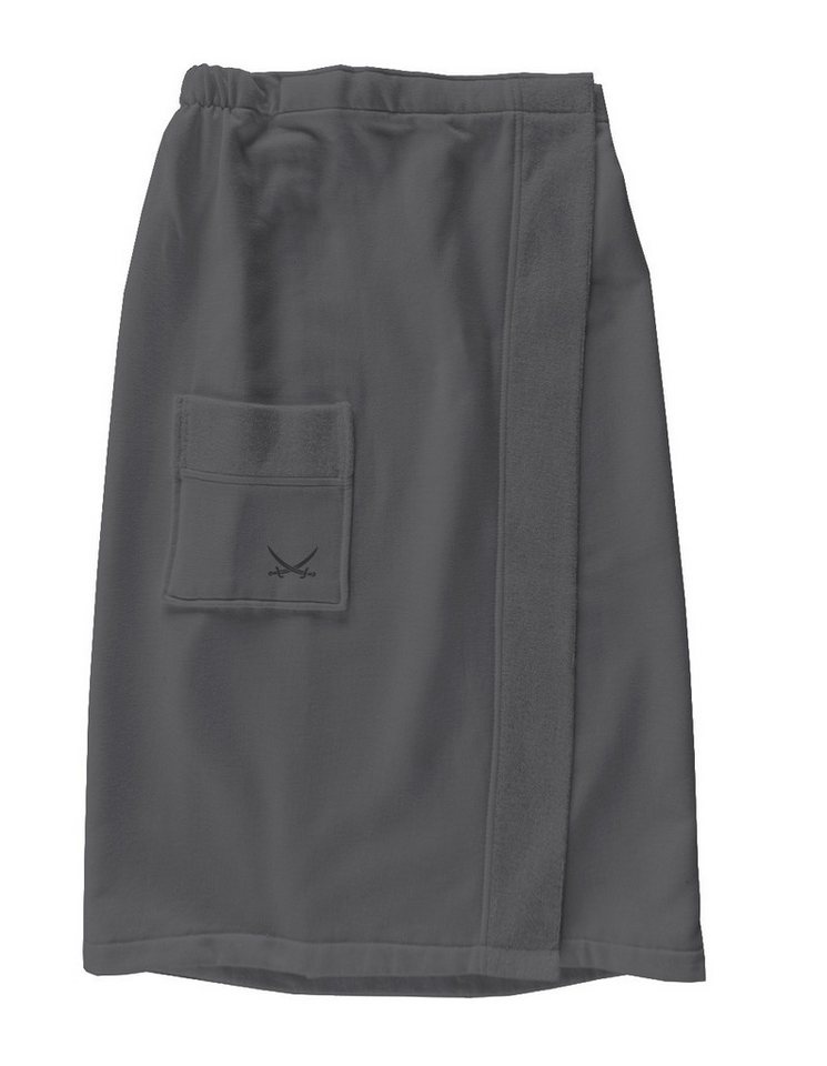 Sansibar Sylt Bademantel Saunasarong SANSIBAR BL 145x80 cm grau von Sansibar Sylt
