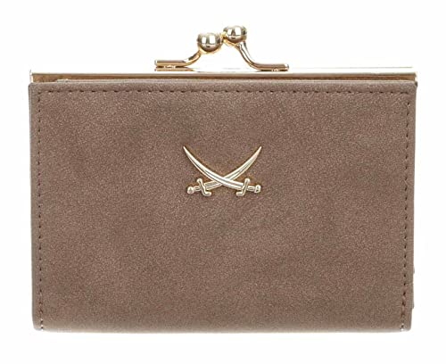 SANSIBAR-Damen Knips-Geldbörse Wallet 10,5x7,5x2,5 199-cappuccino von Sansibar