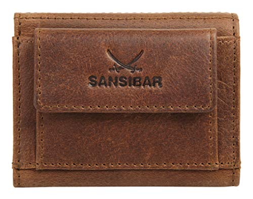 Sansibar Geldbörse Echt Leder Cognac Herren, Damen - 020051 von Sansibar