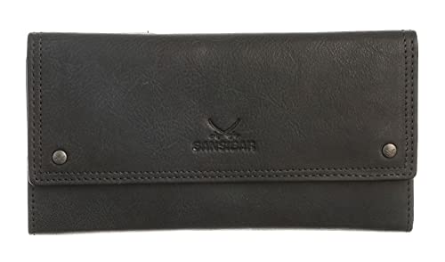 Sansibar Geldbörse Echt Leder Damen | schwarz | 019712 von Sansibar