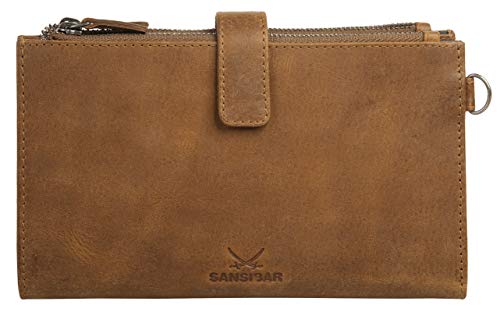 Sansibar Geldbörse Sylt Echt Leder Cognac Damen - 020729 von Sansibar