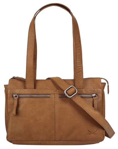 Sansibar Handtasche Echt Leder cognac Damen - 021881 von Sansibar