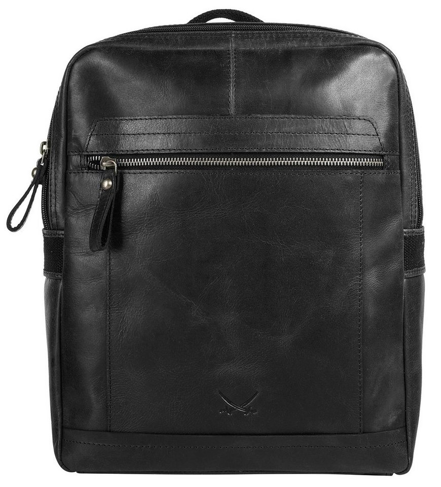 Sansibar Laptoprucksack, echt Leder von Sansibar