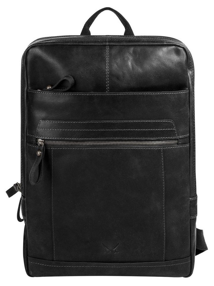 Sansibar Laptoprucksack, echt Leder von Sansibar