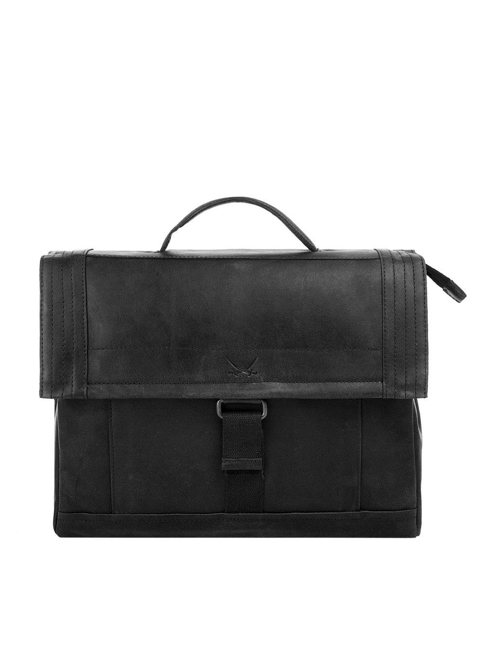 Sansibar Messenger Damen Leder, schwarz von Sansibar