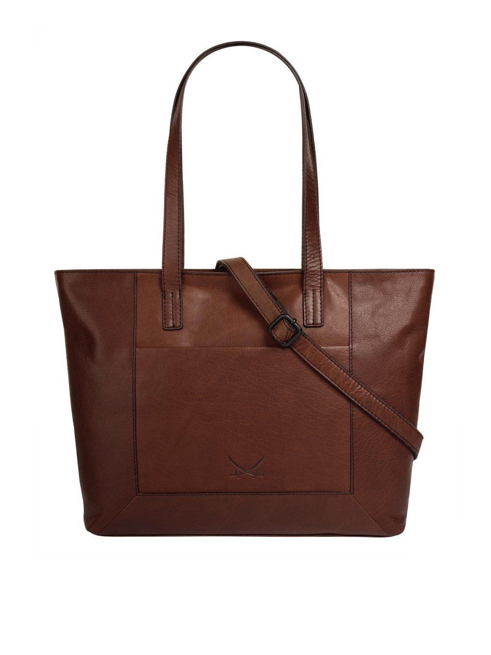 Sansibar Shopper Damen Leder, cognac von Sansibar