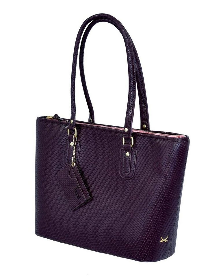 Sansibar Shopper SANSIBAR-Damen Shopper Bag A4 38x29x13-blackberry von Sansibar
