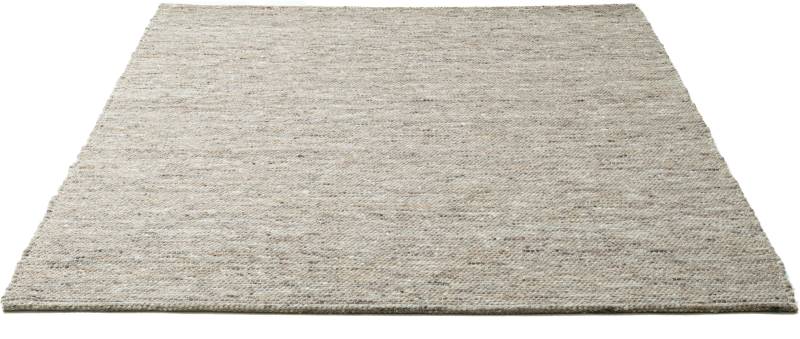 Sansibar Wollteppich "Hörnum" rechteckig 12 mm Höhe Handweb Teppich, meliert, reine gewalkte Wolle, handgewebt von Sansibar