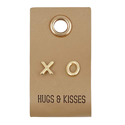 Santa Barbara Design Studio Fleur Jewelry Goldfarbene Ohrstecker Leder Tag Ohrringe XO von Santa Barbara Design Studio
