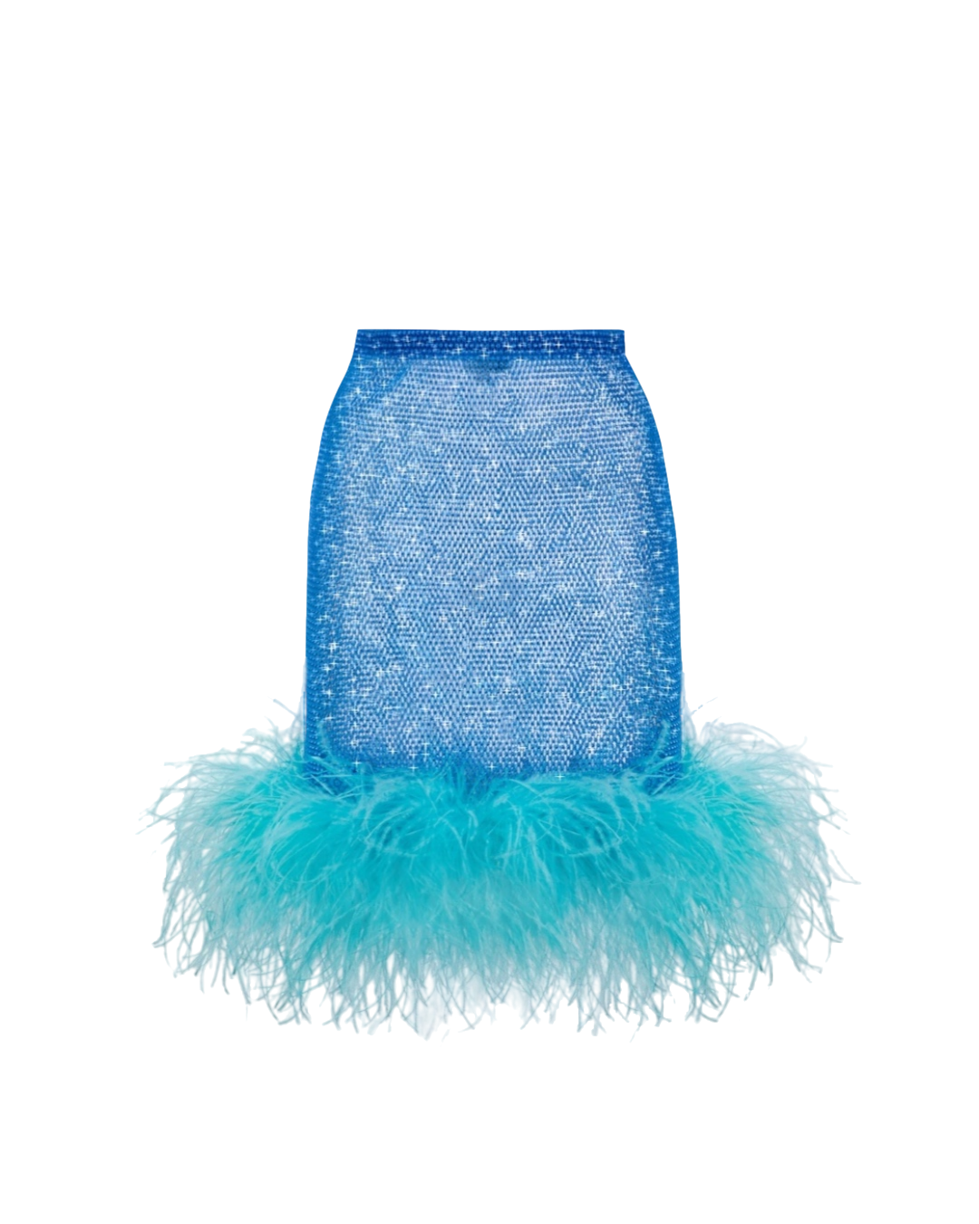 Baby Blue Feathers Skirt von Santa Brands