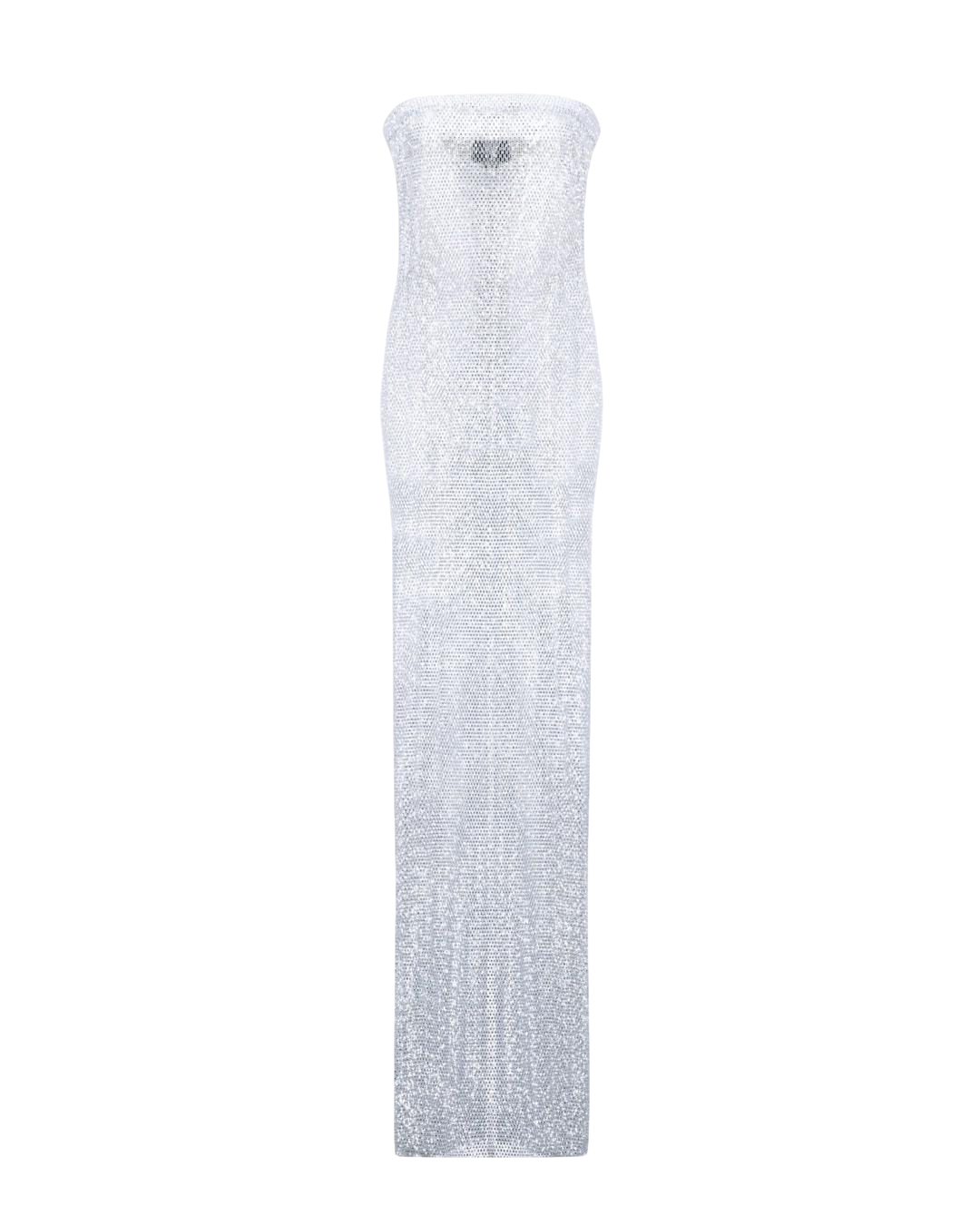 Sparkle White Maxi Dress with Open Shoulders von Santa Brands