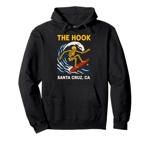 Santa Cruz The Hook Vintage Herren Surfen Skateboarding Pullover Hoodie Santa Cruz The Hook Vintage Herren Surfen Skateboarding Pullover Hoodie von Santa Cruz Surfs Up Palm Trees And Sunshine