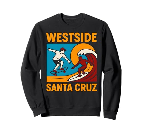 Skateboarding Westside Santa Cruz Vintage Herren Coastal Livin Sweatshirt von Santa Cruz Surfs Up Palm Trees And Sunshine