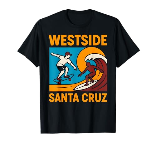 Skateboarding Westside Santa Cruz Vintage Herren Coastal Livin T-Shirt von Santa Cruz Surfs Up Palm Trees And Sunshine
