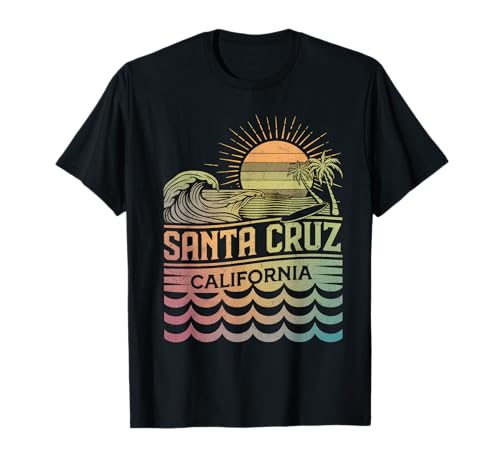Santa Cruz Tshirt Herren California Surf Kalifornien Retro T-Shirt von Santa Cruz Tshirt Herren Kalifornien Retro Vintage