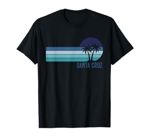 Santa Cruz Tshirt Herren California Surf Kalifornien Retro T-Shirt von Santa Cruz Tshirt Herren Kalifornien Retro Vintage