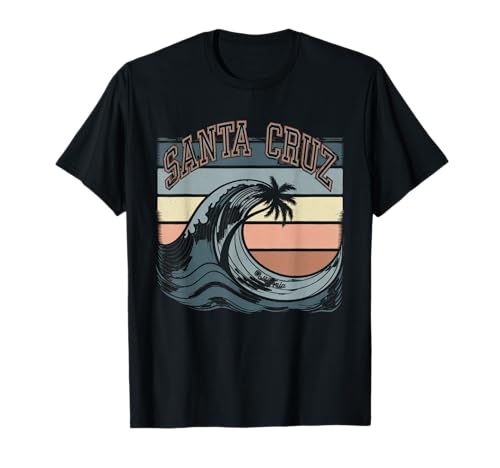 Santa Cruz Tshirt Herren California Surf Kalifornien Retro T-Shirt von Santa Cruz Tshirt Herren Kalifornien Retro Vintage