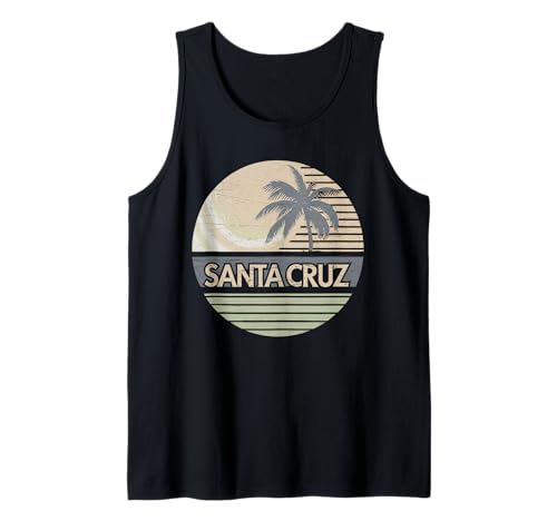Santa Cruz Tshirt Herren California Surf Kalifornien Retro Tank Top von Santa Cruz Tshirt Herren Kalifornien Retro Vintage