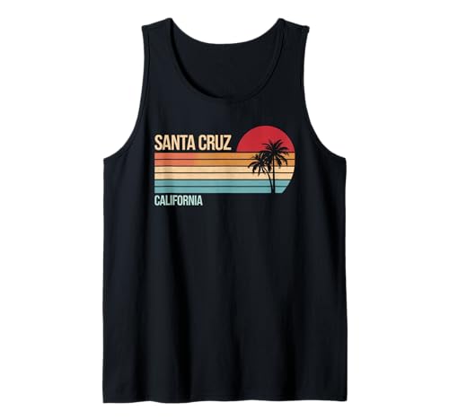 Santa Cruz Tshirt Herren California Surf Kalifornien Retro Tank Top von Santa Cruz Tshirt Herren Kalifornien Retro Vintage