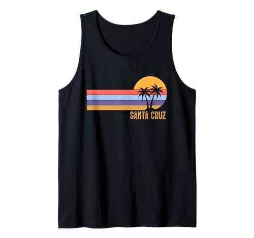 Santa Cruz Tshirt Herren California Surf Kalifornien Retro Tank Top von Santa Cruz Tshirt Herren Kalifornien Retro Vintage