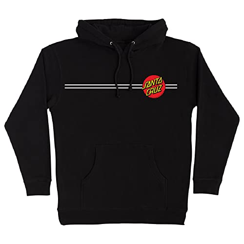 MELARQT Santa Cruz Skateboards Classic Dot Kapuzenpullover Sweatshirt (groß, schwarz), Klein, schwarz von Santa Cruz