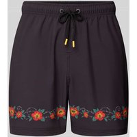 SANTA CRUZ Badehose mit elastischem Bund Modell 'CABANA' in Black, Größe 32 von Santa Cruz