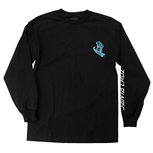 SANTA CRUZ Herren Langarm T-Shirt Screaming Hand Skate L/S T-Shirt, Schwarz, Klein von Santa Cruz